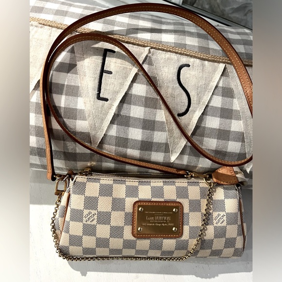 Louis Vuitton Eva clutch crossbody damier azur - Picture 2 of 16